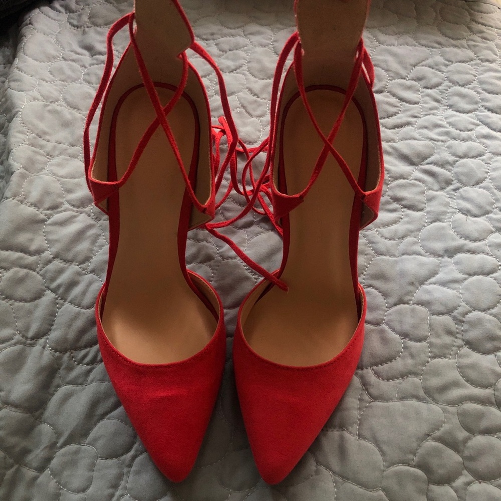 Peach heels